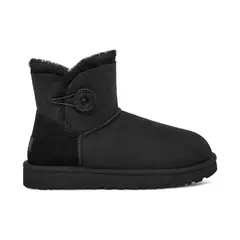 UGG - Botas Mini Bailey Button II W Black Mujer