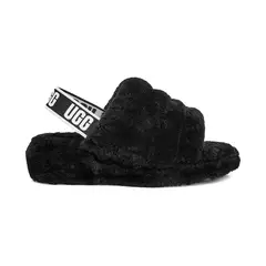 UGG - Sandalias Fluff Yeah Slide Black Mujer