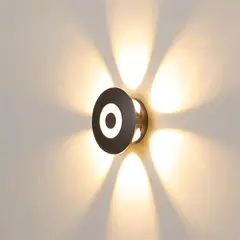 GENERICO - Lampara de pared Aplique Led flor 6w Luz Cálida