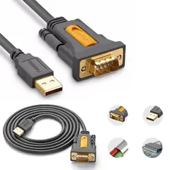 UGREEN - Cable Adaptador USB a Serie RS232 DB9 Serial 1.5 metros