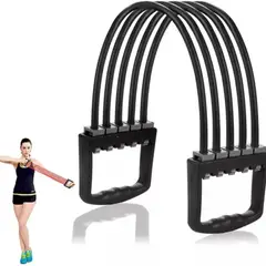 URBAN FIT - Extensor de pecho de latex 4 ligas de resistencia - HT50