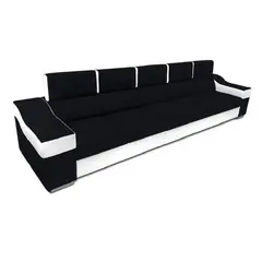 DMUEBLES - SOFA SIMBA 5 ASIENTOS NEGRO
