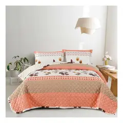 VENECIA - Set de Cubrecama 2 Pz + Fundas + Sabanas de 5 Piezas