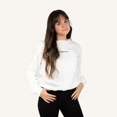 FLEIRI AND MANNER - Chompa de Algodón para Mujer Happiness