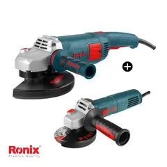 RONIX - Amoladora Angular 9" 2400W 3241 + Amoladora Angular 4.5" 840W 3111