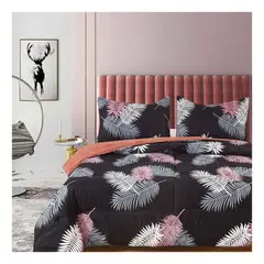 VENECIA - Set de Edredón Aterciopelado + Juego de Sabanas F01