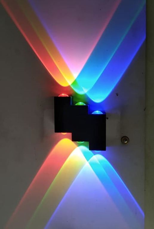 Lampara de pared Aplique LED 6 W escalera RGB y Luz Cálida