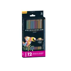 PRISMACOLOR - Junior 12Ct Lápices de Colores Metálicos