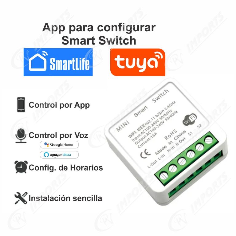 Interruptor Inteligente Wifi Mini Smart Switch Google Alexa