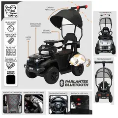 GENERICO - Correpasillo Guiador MERCEDES bluetoothSonido y Luces