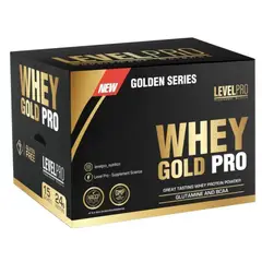 LEVEL PRO - Whey Gold Pro Caja 15 Unid Pro Chocolate