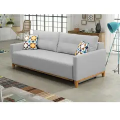 DMUEBLES - SOFA CAMA AMBER 1.5 PLAZAS GRIS