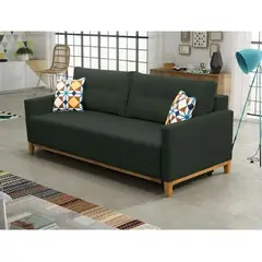 DMUEBLES - SOFA CAMA AMBER 1.5 PLAZAS PLOMO