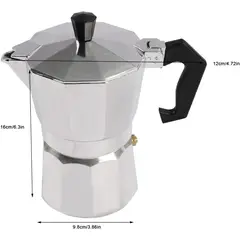 GENERICO - Cafetera moka italiana 3tz estufa eléctrica