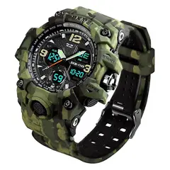 SKMEI - RELOJ MODAMILITAR ANALOGICO DIGITAL VERDE DUAL TIME