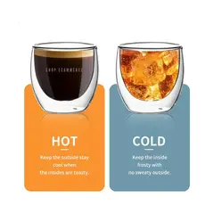 GENERICO - Vaso con aislamiento térmico 100 SET de dos