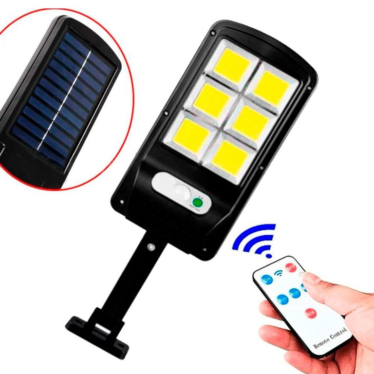 Lampara Solar Para Exteriores Con sensor de Movimiento y Control