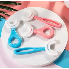 GENERICO - SET 2 CEPILLO PARA NIÑOS EN FORMA DE U DE SILICONA 360°.