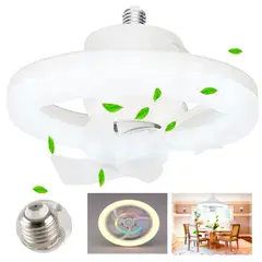 GENERICO - Foco Ventilador de Techo con Iluminaciòn Led RGB 2 en 1 Giratorio 360