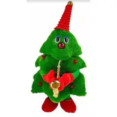 GENERICO - ARBOLITO DE NAVIDAD BAILARIN CON LUCES Y SONIDO CON TROMPETA