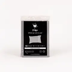 GENERICO - Fundas de Almohadas Queen Set X2 Gris – 180 Hilos