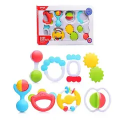 HUANGER - Set Sonajas con Mordedor 8 Piezas De Bebés