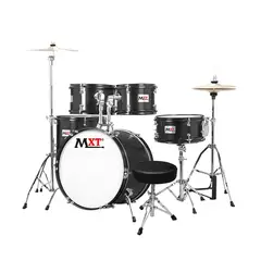 MXT - BATERIA ACUSTICA NIÑOS 5 DRUMS BLACK.