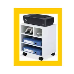 AMUEBLE - MUEBLE AUXILIAR PARA IMPRESORA BLANCO tiendas