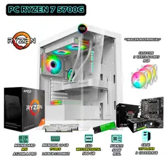AMD - Computadora PC Ryzen 7 5700G RAM 16GB SSD 500GB CON GRAFICOS RADEON