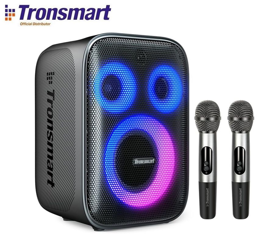 Parlante Halo 200 120W Parlante Y 2 Microfonos Karaoke