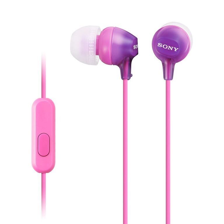 Audífonos Internos Con Micrófono MDR-EX15AP Morado