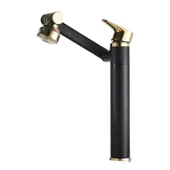 HOME NEAT - Grifo de cocina lavaplatos monomando 1080° Oro - 30cm