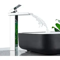 HOME NEAT - Grifo de Baño Grifo Lavabo Mezclador Monomando Cromo 30cm