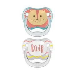 DR BROWNS - Set de 2 Chupones PreVent de 0 a 6 meses - Tigre Celeste