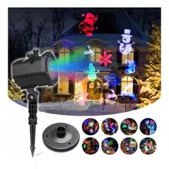 SEISA - Luces Navidad Proyector Navideño Luces LED 12 Diseños Giratorio 180