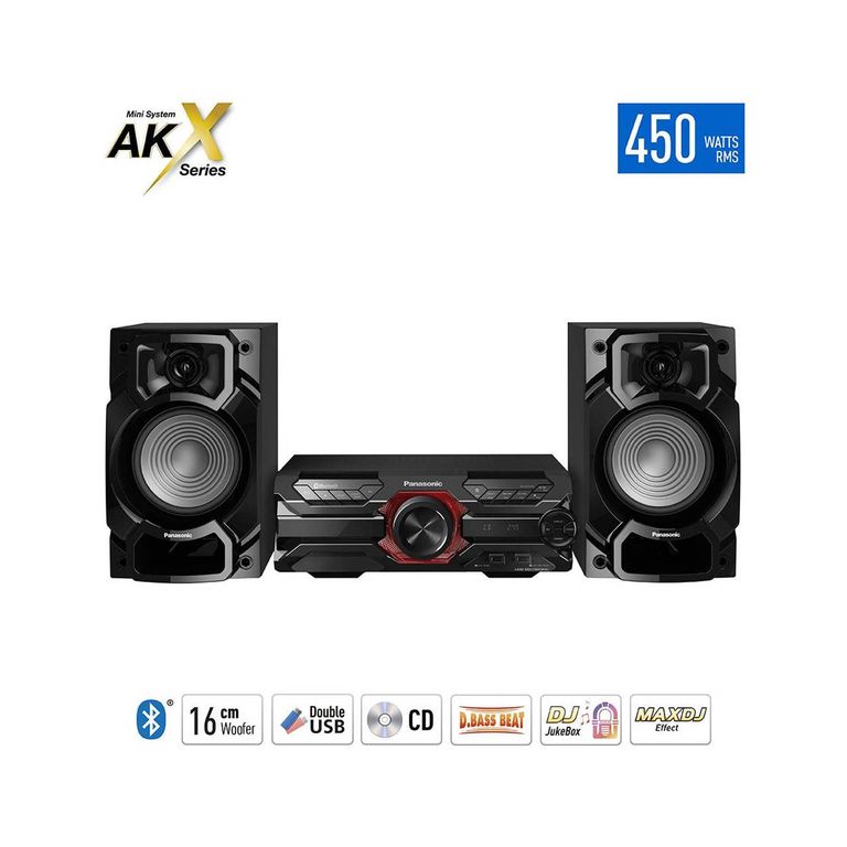 EQUIPO DE SONIDO MINICOMPONENTE SC-AKX320PSK 450W