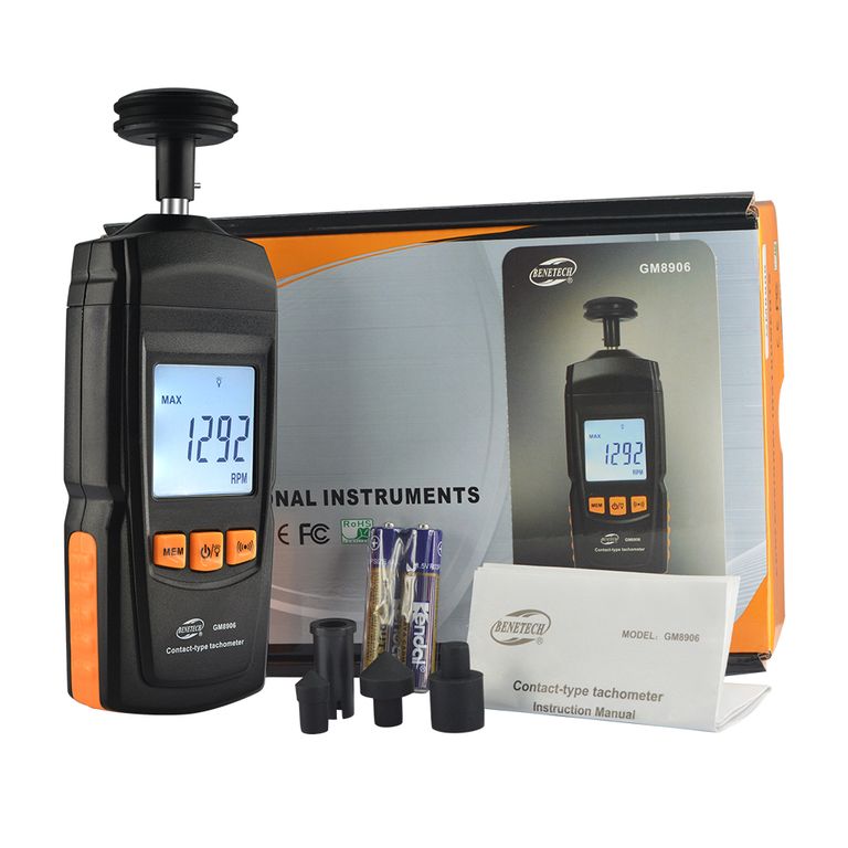 Tacómetro Digital De Contacto Medidor de RPM - GM8906