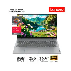 LENOVO - Laptop V15 G4 AMN, AMD Ryzen 3-7320U 8GB RAM 256GB SSD 156 FHD Windows 82YU00X4LM