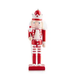 GENERICO - Cascanuez Rojo y Blanco 36 Cm Casa Joven
