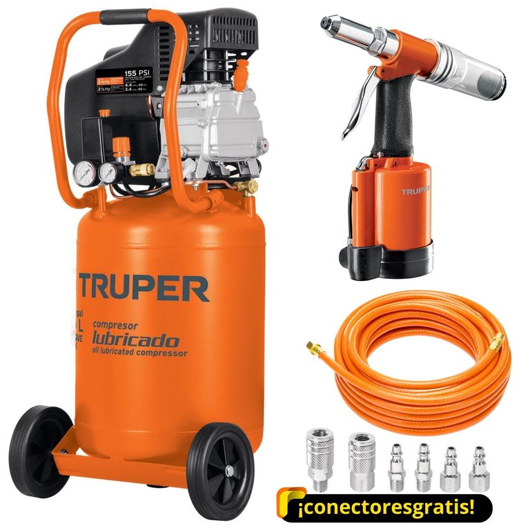 Compresor vertical 50L Remachadora neumática 316