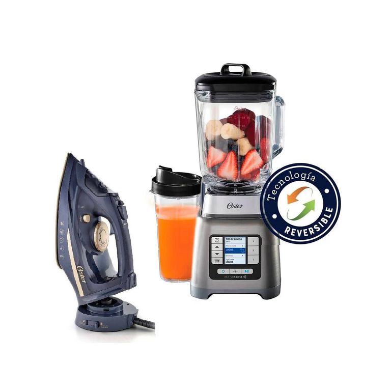 Licuadora ActiveSense Vaso Blen N Go y Plancha de vapor 2 en 1