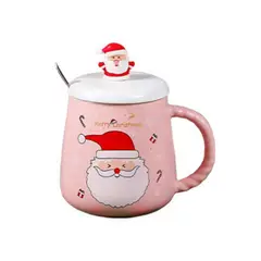 GENERICO - Taza mug cerámica con tapa decoración regalo Navidad