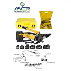 GENERICO - Sacabocado Hidraulico Perforador de agujeros con bomba