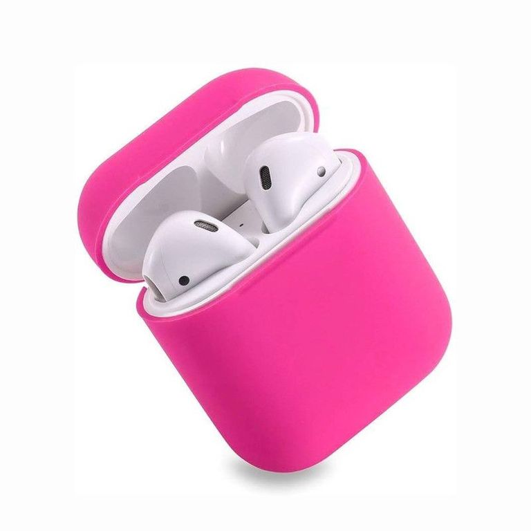 Case de Silicona Para Airpods 1era y 2da Gen - fucsia