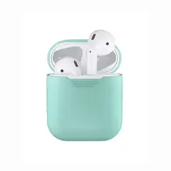 GENERICO - Funda de Silicona Para Airpods 1era y 2da Gen - Celeste Claro