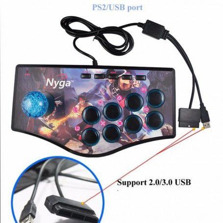 Mando Retro Arcade Nygacn Joystick para Ps2 Ps3 Pc Android Tv Smart