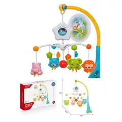 GENERICO - Movil musical cuna bebe con proyector celeste
