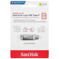 SANDISK - Memoria USB Ultra Dual Drive Luxe 128GB 3.1 Tipo C
