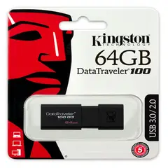 KINGSTON - Memoria USB DT100G3 64GB