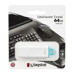 KINGSTON - Memoria USB 3.2 Exodia 64GB - KC-U2G64-5R Blanco